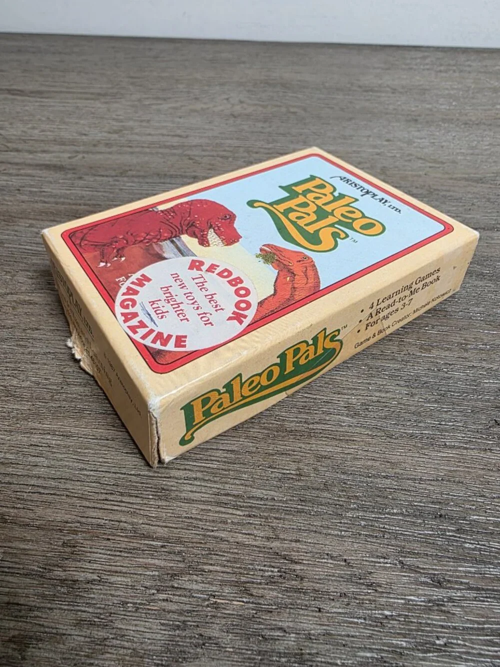 Paleo Pals Card Game by Aristoplay Vintage 1987 Dinosaur Children's Educational